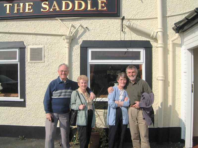 Ken Adamson with Eileen Sutcliffe and Pat and Sadie Devlin, Preston 22 March 2003