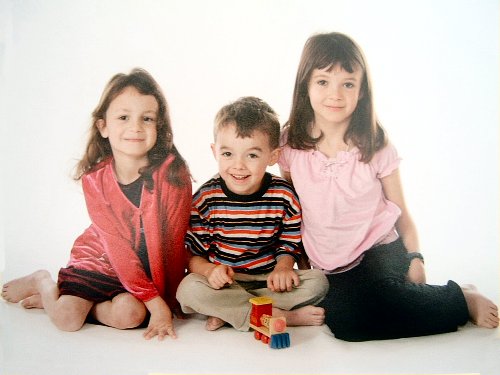 From right: Rebecca, Conal and Catrina